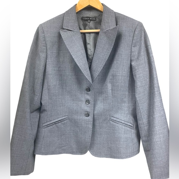 ANTONIO MELANI Jackets & Blazers - Antonio Melani Three Button Blazer Jacket Gray Size 14